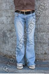 Leg Head Man Woman Casual Jeans Slim Street photo references